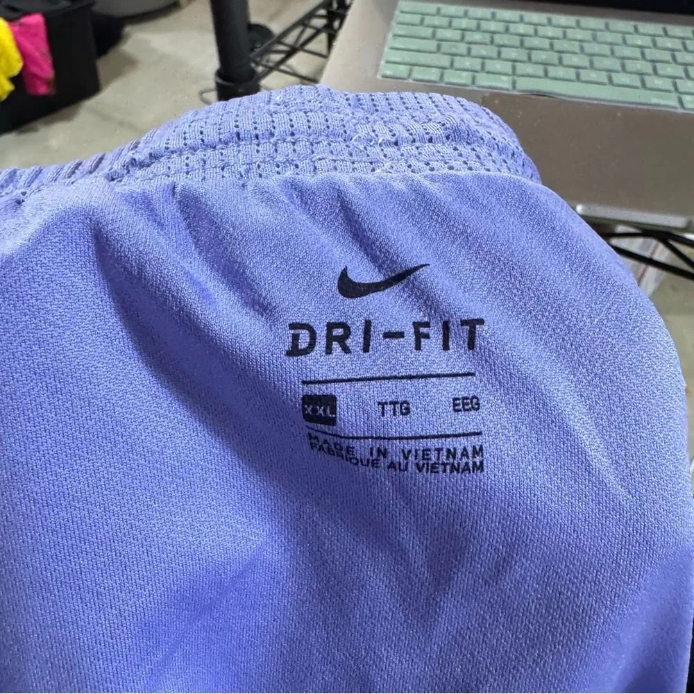 Nike Dri-Fit Purple Marlbled Athletic Shorts
